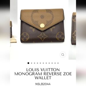 Louis Vuitton Brown and Tan Monogram Wallet